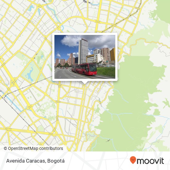 Mapa de Avenida Caracas