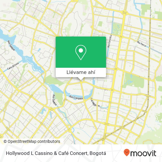 Mapa de Hollywood L Cassino & Café Concert