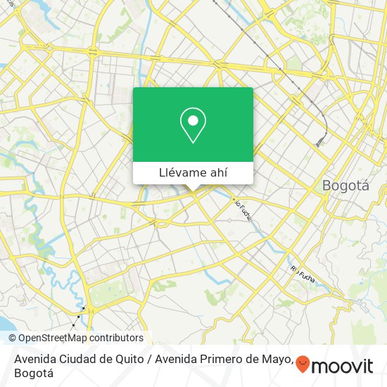 Mapa de Avenida Ciudad de Quito / Avenida Primero de Mayo