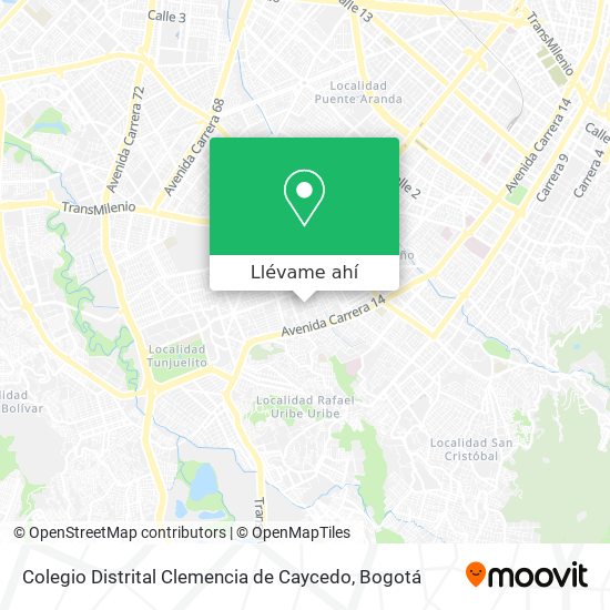 Mapa de Colegio Distrital Clemencia de Caycedo