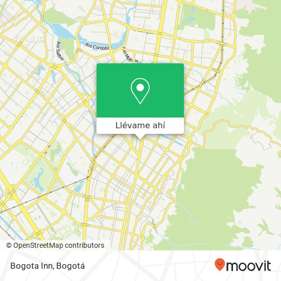 Mapa de Bogota Inn