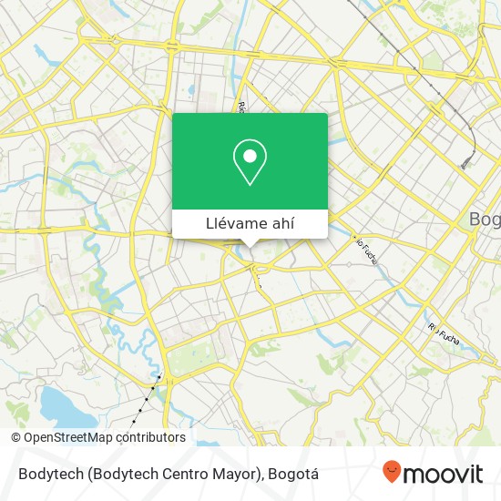 Mapa de Bodytech (Bodytech Centro Mayor)