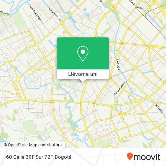 Mapa de 60 Calle 39F Sur 72F