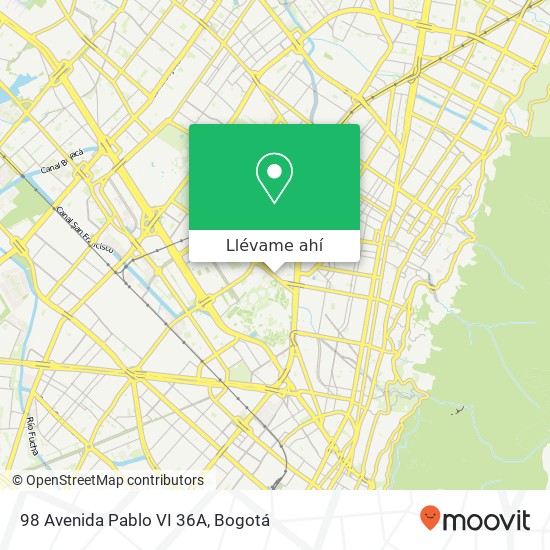 Mapa de 98 Avenida Pablo VI 36A