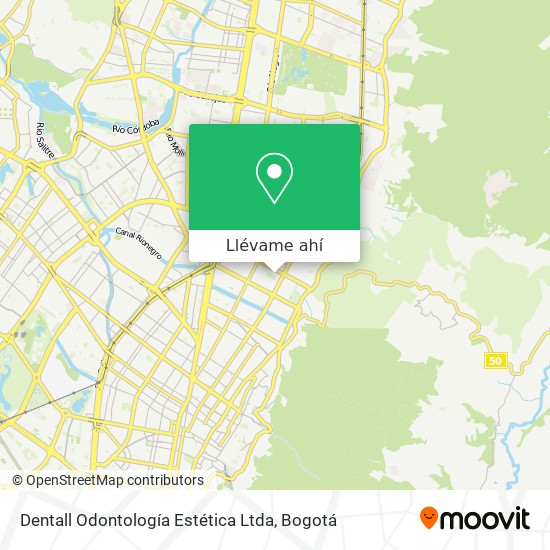 Mapa de Dentall Odontología Estética Ltda