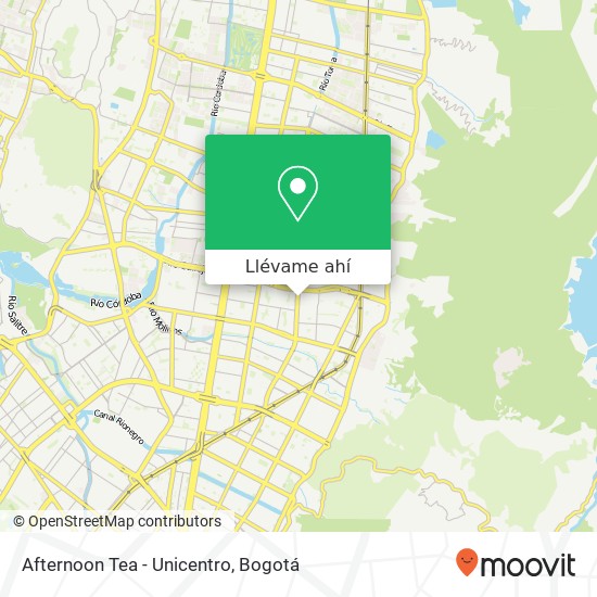 Mapa de Afternoon Tea - Unicentro