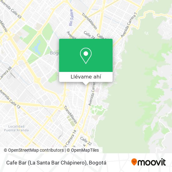 Mapa de Cafe Bar (La Santa Bar Chápinero)