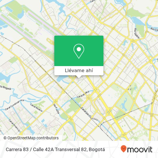 Mapa de Carrera 83 / Calle 42A Transversal 82