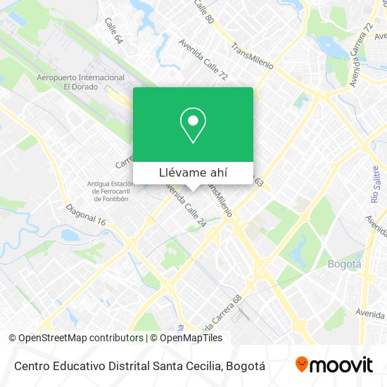 Mapa de Centro Educativo Distrital Santa Cecilia