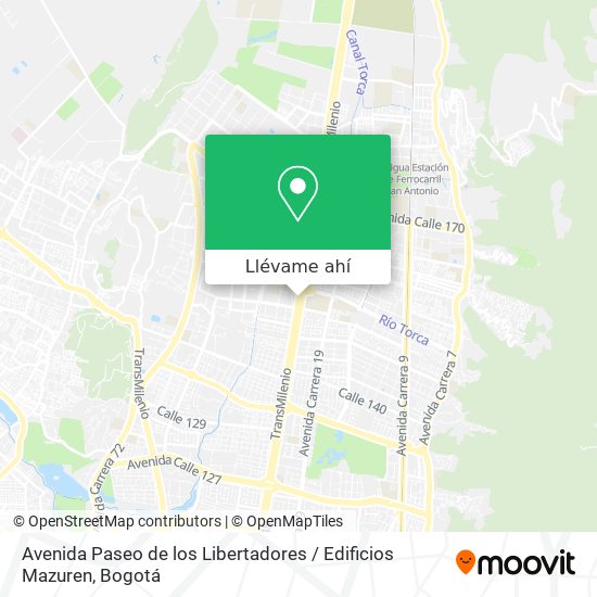 Mapa de Avenida Paseo de los Libertadores / Edificios Mazuren