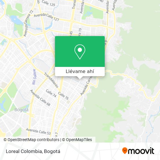 Mapa de Loreal Colombia