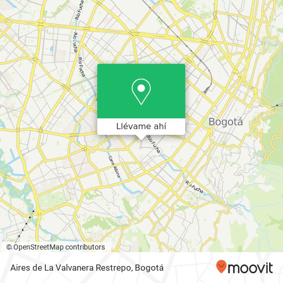 Mapa de Aires de La Valvanera Restrepo