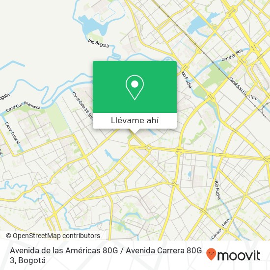Mapa de Avenida de las Américas 80G / Avenida Carrera 80G 3