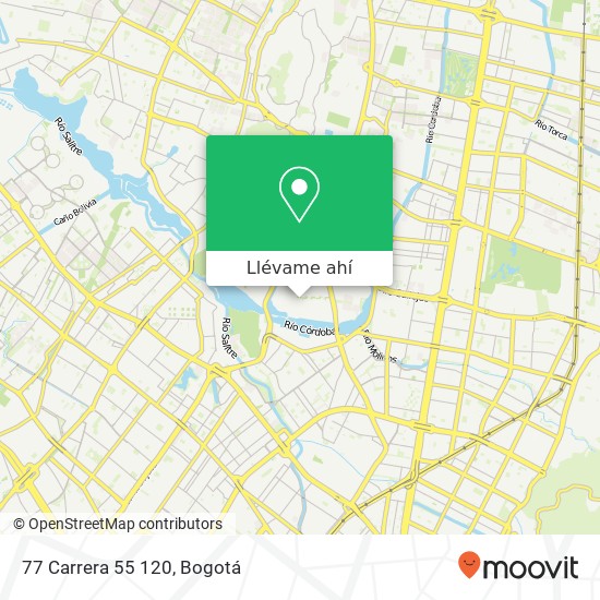 Mapa de 77 Carrera 55 120