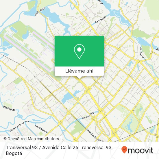 Mapa de Transversal 93 / Avenida Calle 26 Transversal 93