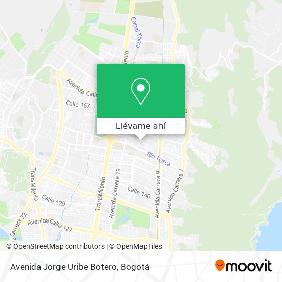 Mapa de Avenida Jorge Uribe Botero