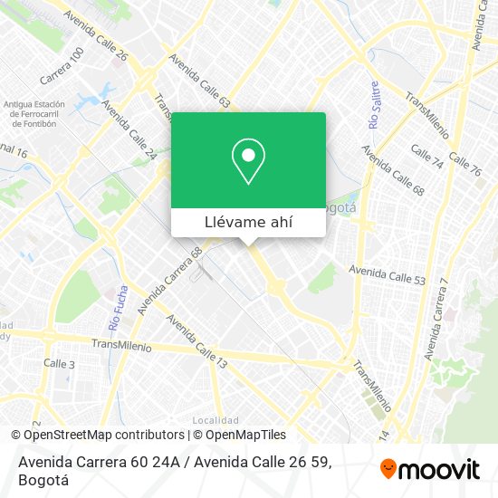 Mapa de Avenida Carrera 60 24A / Avenida Calle 26 59