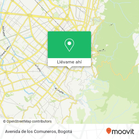 Mapa de Avenida de los Comuneros