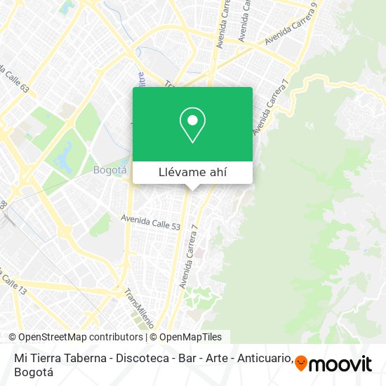 Mapa de Mi Tierra Taberna - Discoteca - Bar - Arte - Anticuario