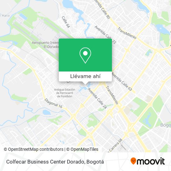 Mapa de Colfecar Business Center Dorado