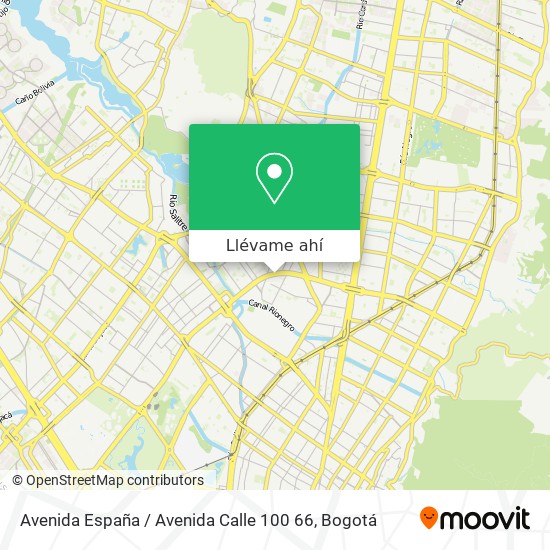 Mapa de Avenida España / Avenida Calle 100 66