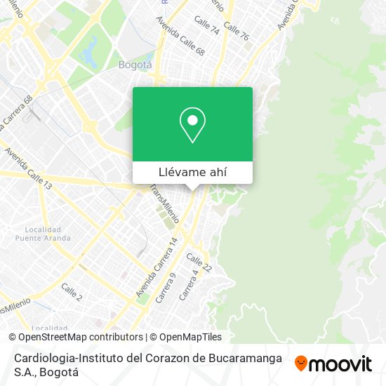 Mapa de Cardiologia-Instituto del Corazon de Bucaramanga S.A.