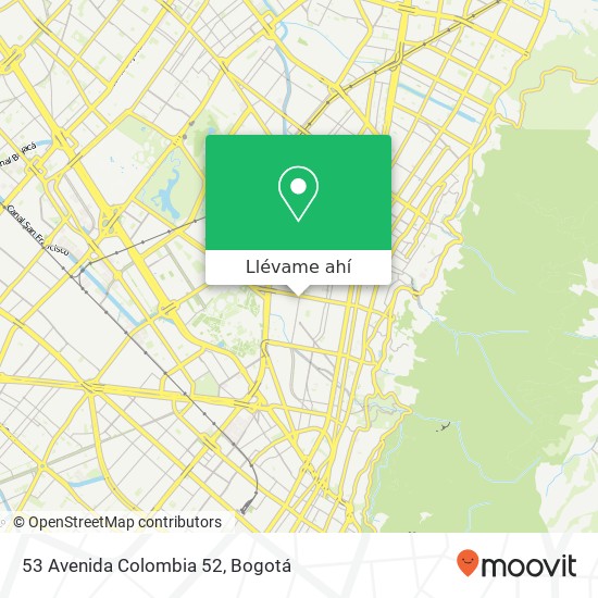 Mapa de 53 Avenida Colombia 52