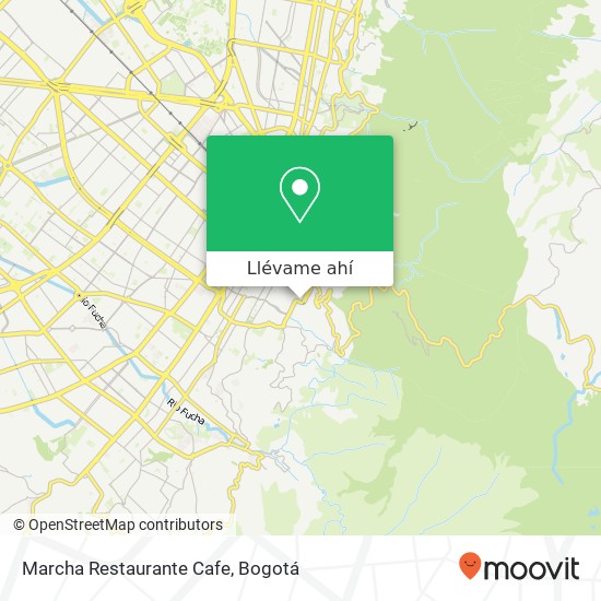 Mapa de Marcha Restaurante Cafe