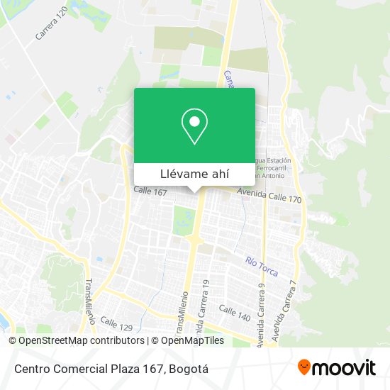 Mapa de Centro Comercial Plaza 167