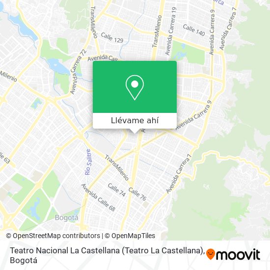 Mapa de Teatro Nacional La Castellana