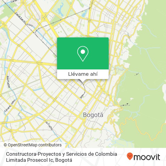 Mapa de Constructora-Proyectos y Servicios de Colombia Limitada Prosecol Ic