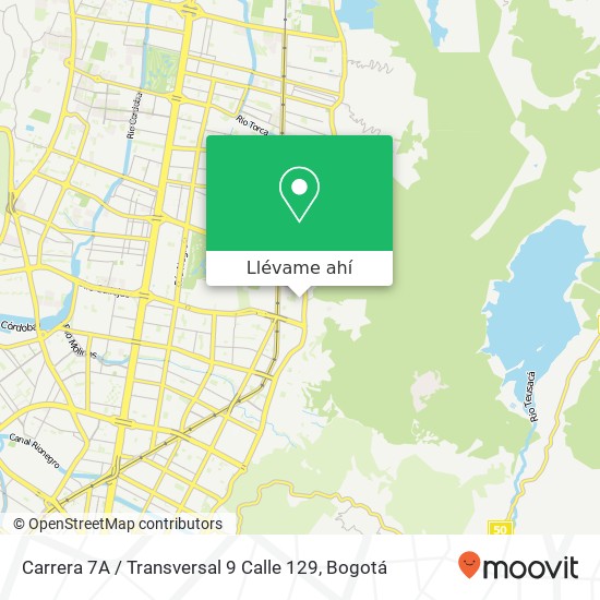 Mapa de Carrera 7A / Transversal 9 Calle 129