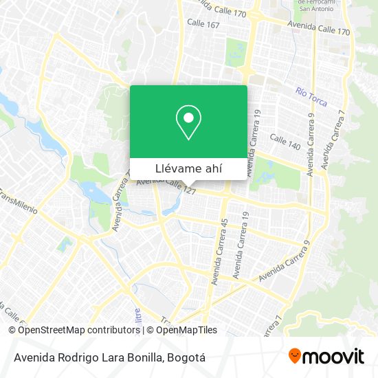 Mapa de Avenida Rodrigo Lara Bonilla