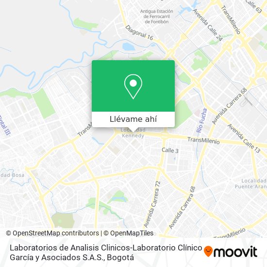 Mapa de Laboratorios de Analisis Clinicos-Laboratorio Clínico García y Asociados S.A.S.