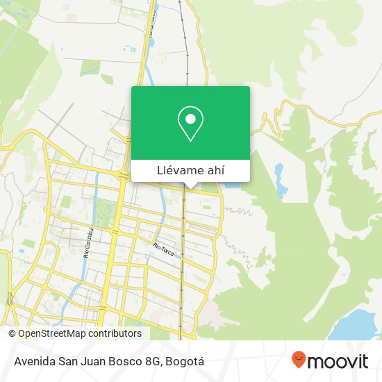 Mapa de Avenida San Juan Bosco 8G