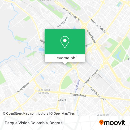 Mapa de Parque Vision Colombia