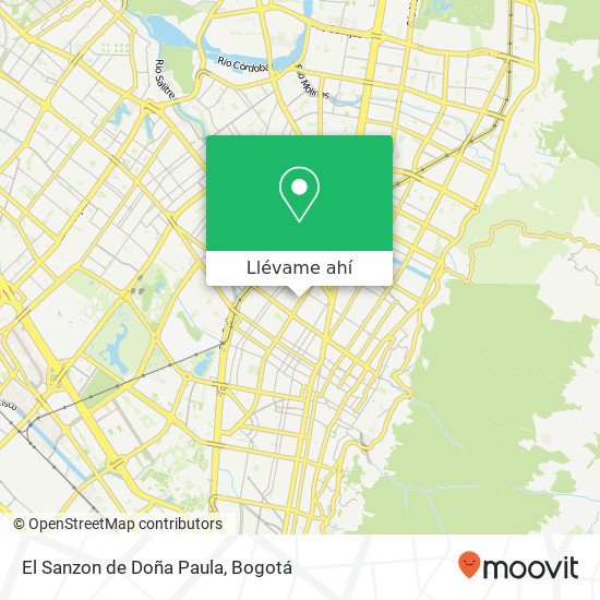 Mapa de El Sanzon de Doña Paula