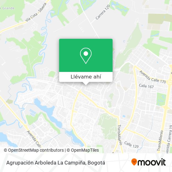 Mapa de Agrupación Arboleda La Campiña
