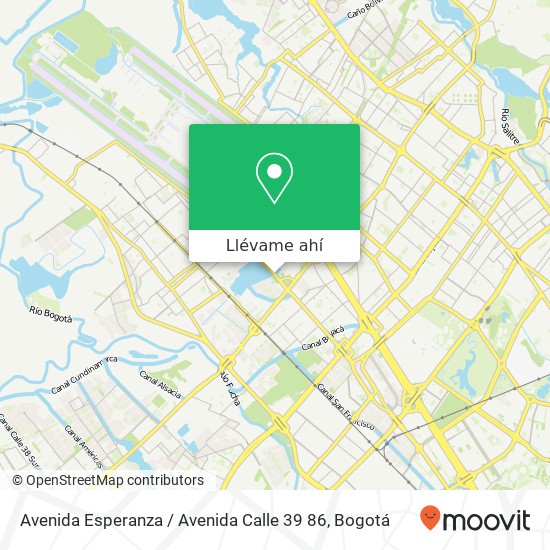 Mapa de Avenida Esperanza / Avenida Calle 39 86