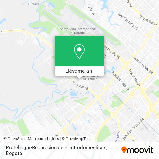 Mapa de Protehogar-Reparación de Electrodomésticos