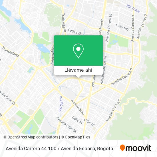 Mapa de Avenida Carrera 44 100 / Avenida España