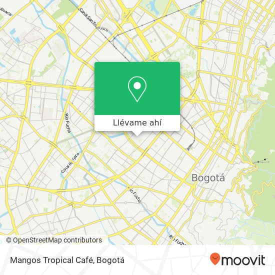 Mapa de Mangos Tropical Café