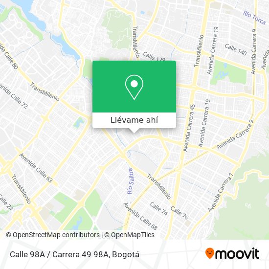 Mapa de Calle 98A / Carrera 49 98A