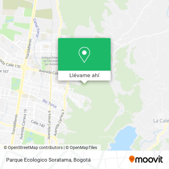 Mapa de Parque Ecologico Soratama