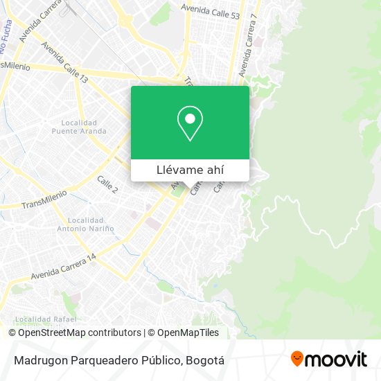 Mapa de Madrugon Parqueadero Público