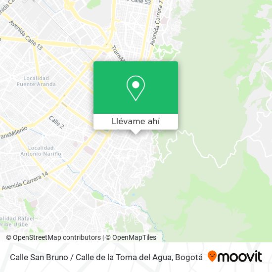 Mapa de Calle San Bruno / Calle de la Toma del Agua