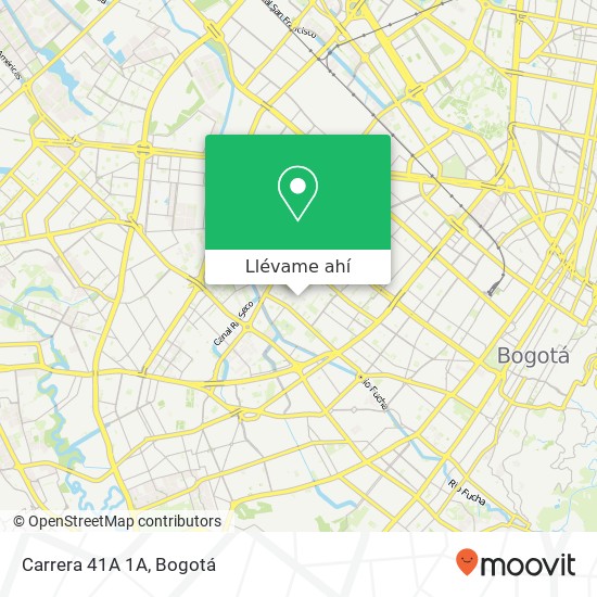 Mapa de Carrera 41A 1A