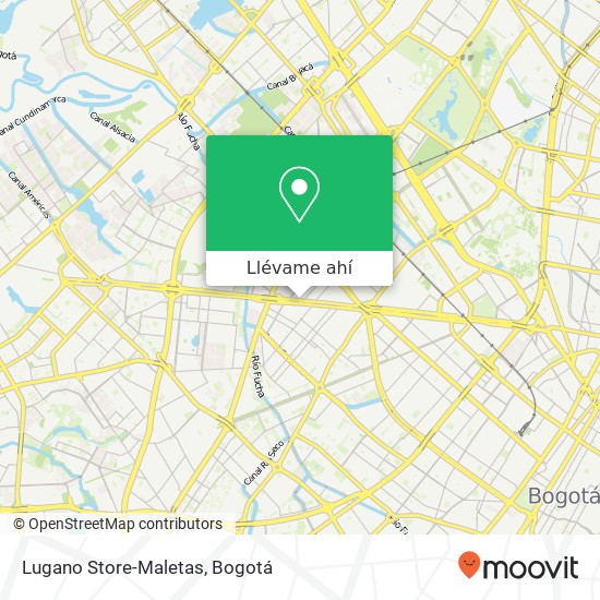 Mapa de Lugano Store-Maletas