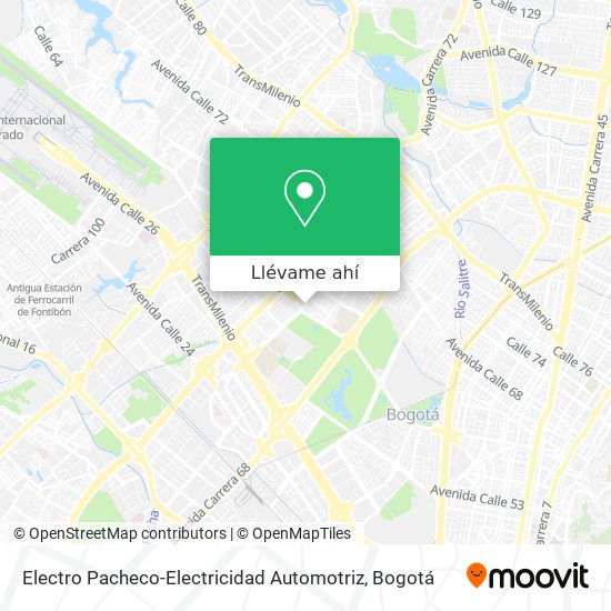 Mapa de Electro Pacheco-Electricidad Automotriz
