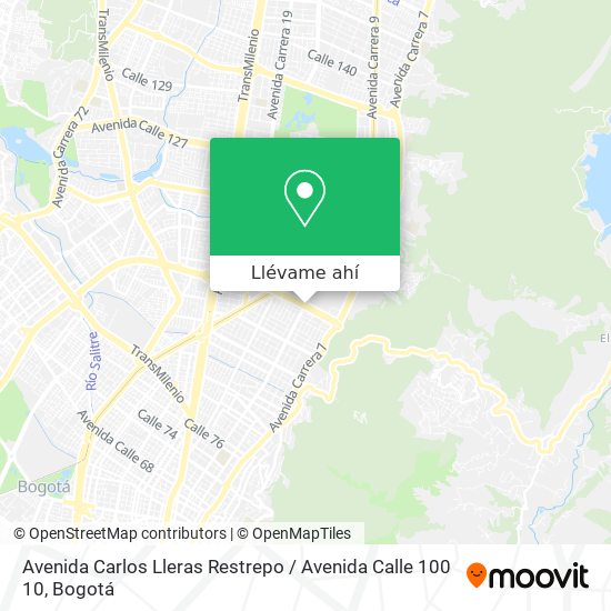 Mapa de Avenida Carlos Lleras Restrepo / Avenida Calle 100 10